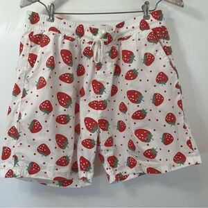 Strawberry Print Shorts